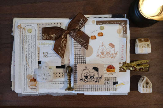 Eileen Tai Rubber Stamp - Bear&Girl Collection - Larger Size