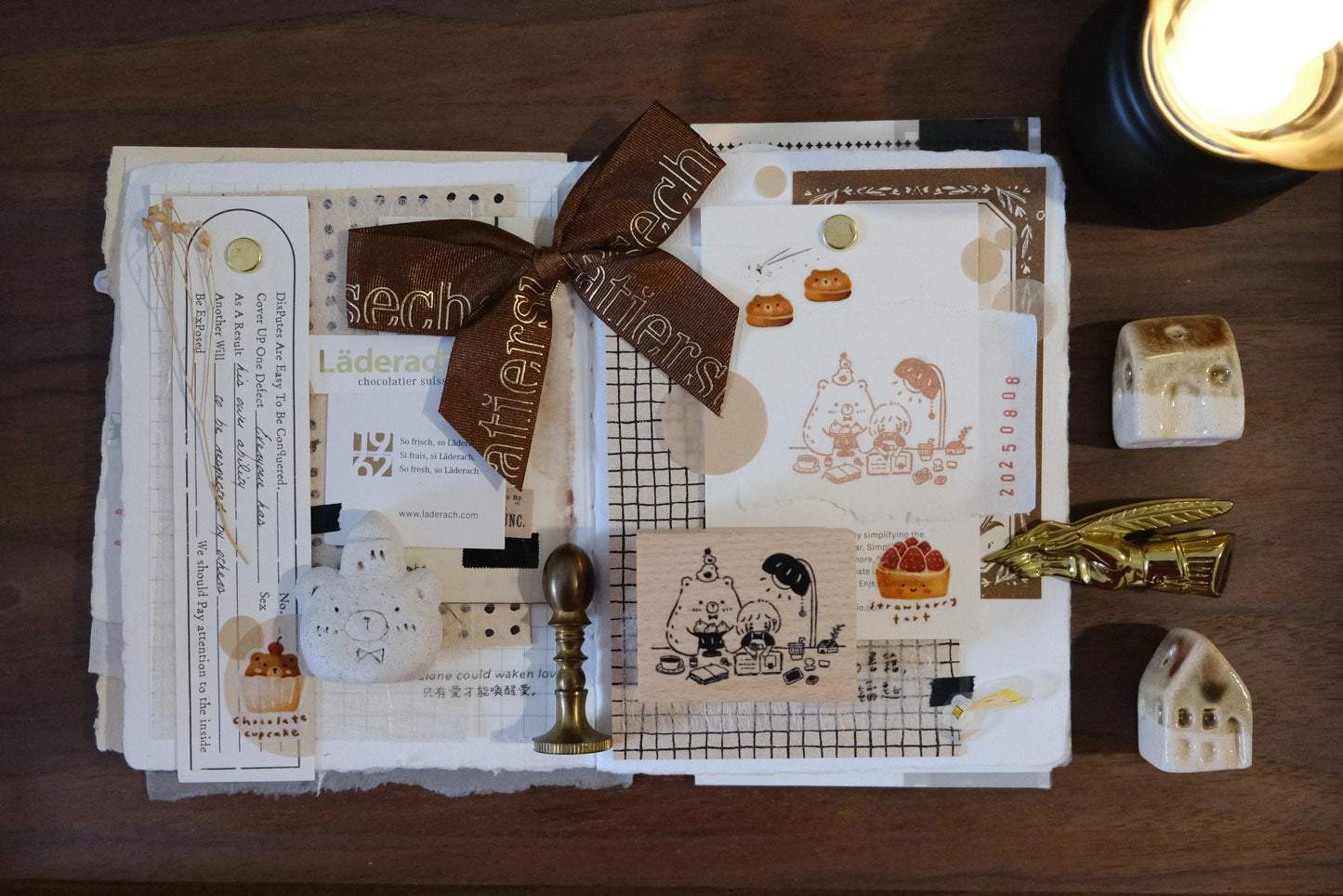 Eileen Tai Rubber Stamp - Bear&Girl Collection - Larger Size