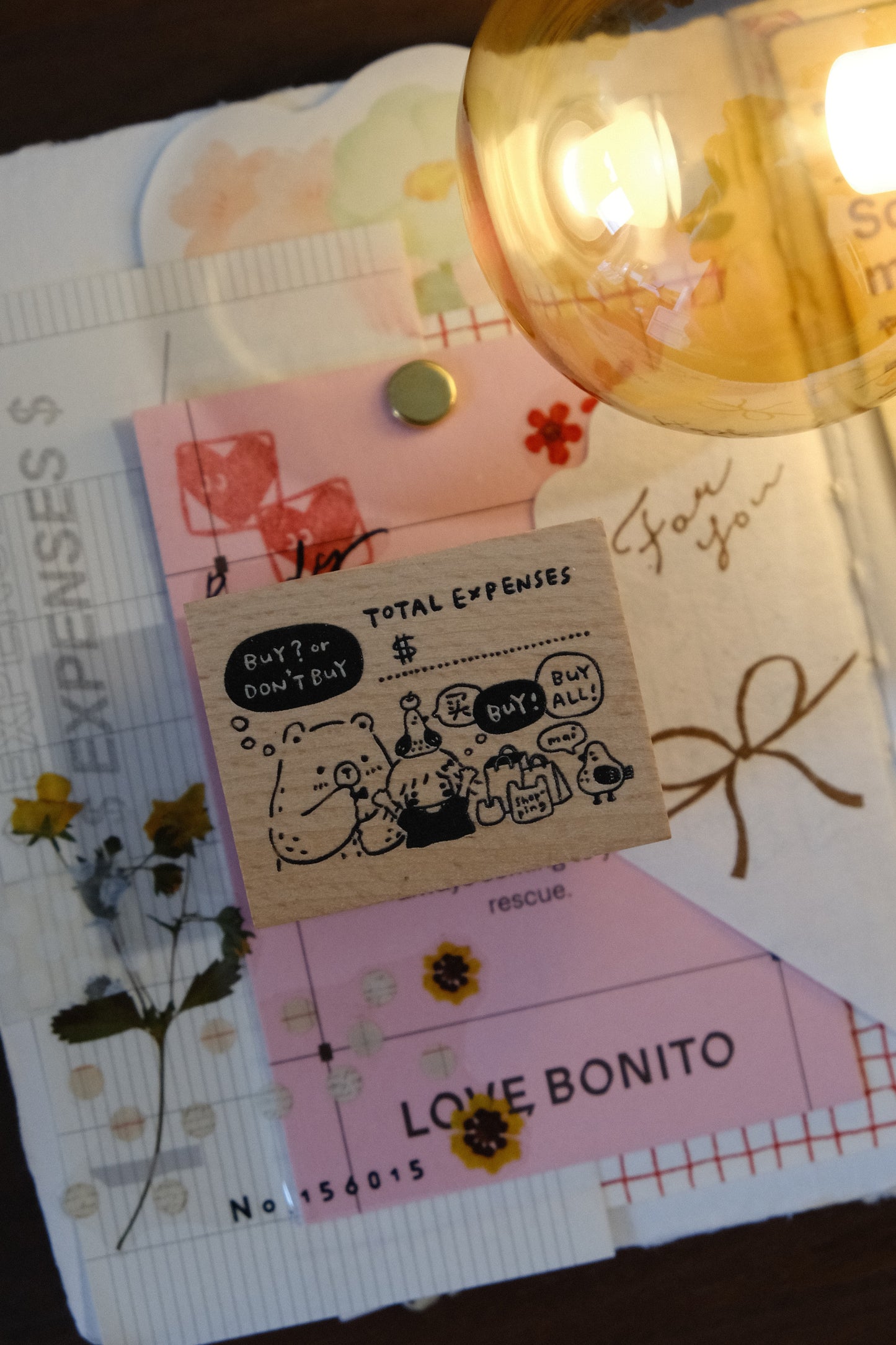 Eileen Tai Rubber Stamp - Bear&Girl Collection - Larger Size