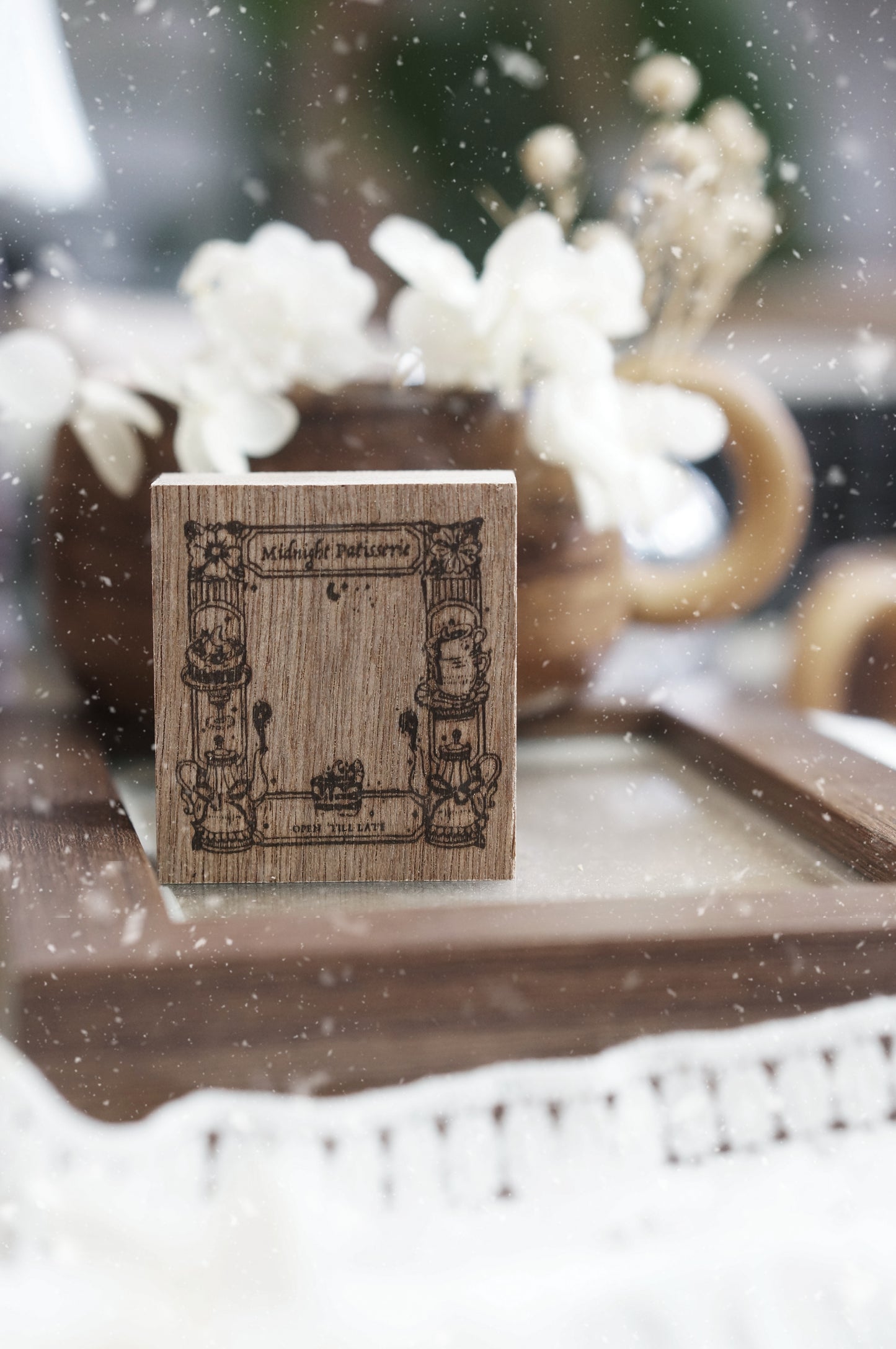 Black Milk Project "Notes in the Night" Series Rubber Stamp - Column Frame