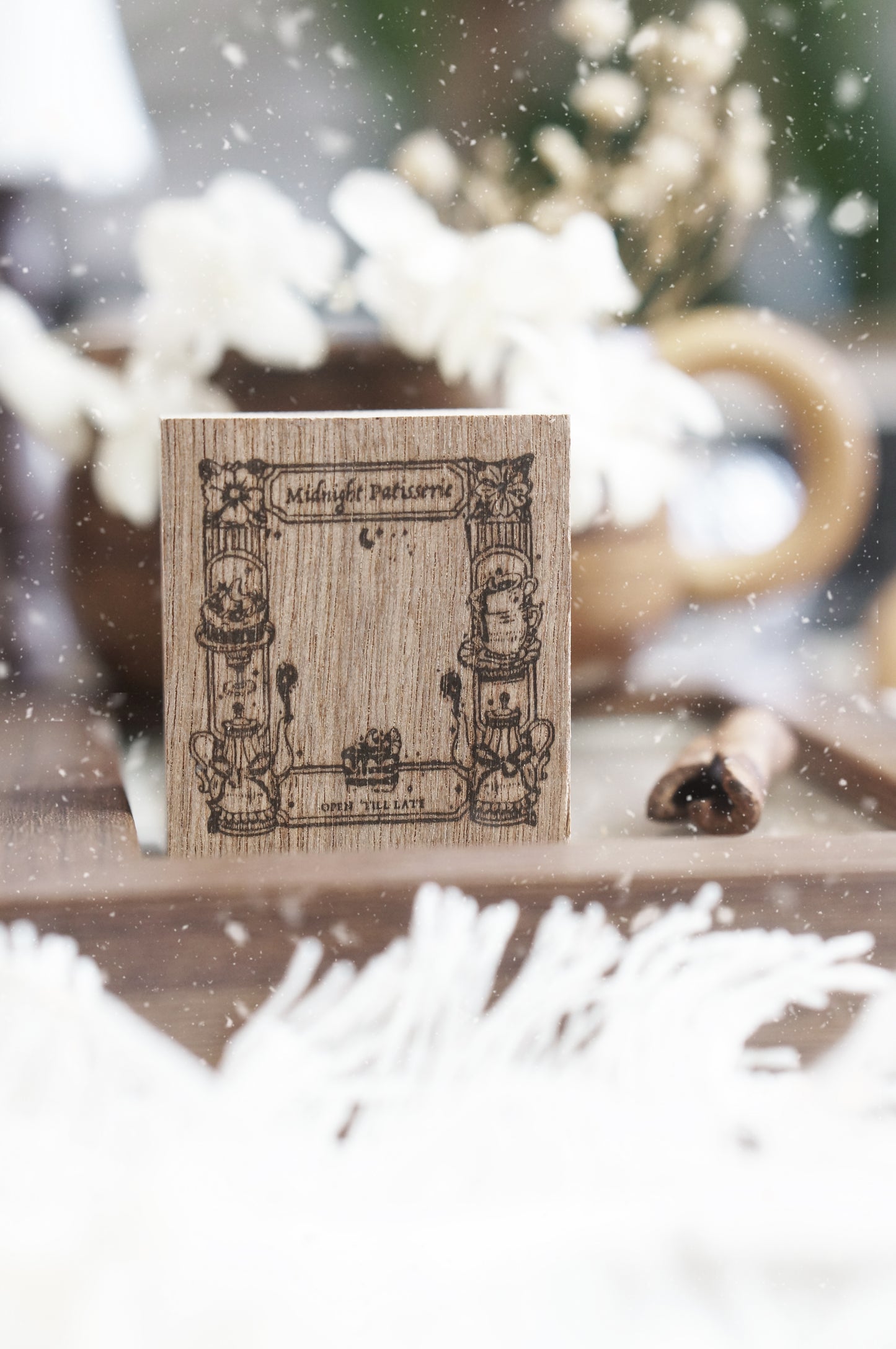 Black Milk Project "Notes in the Night" Series Rubber Stamp - Column Frame