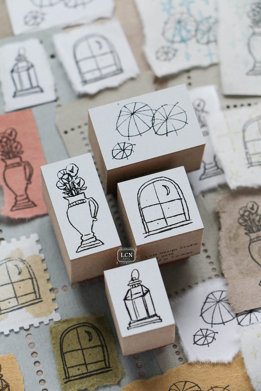 LCN Design Studio Rubber Stamp - Corner View Set