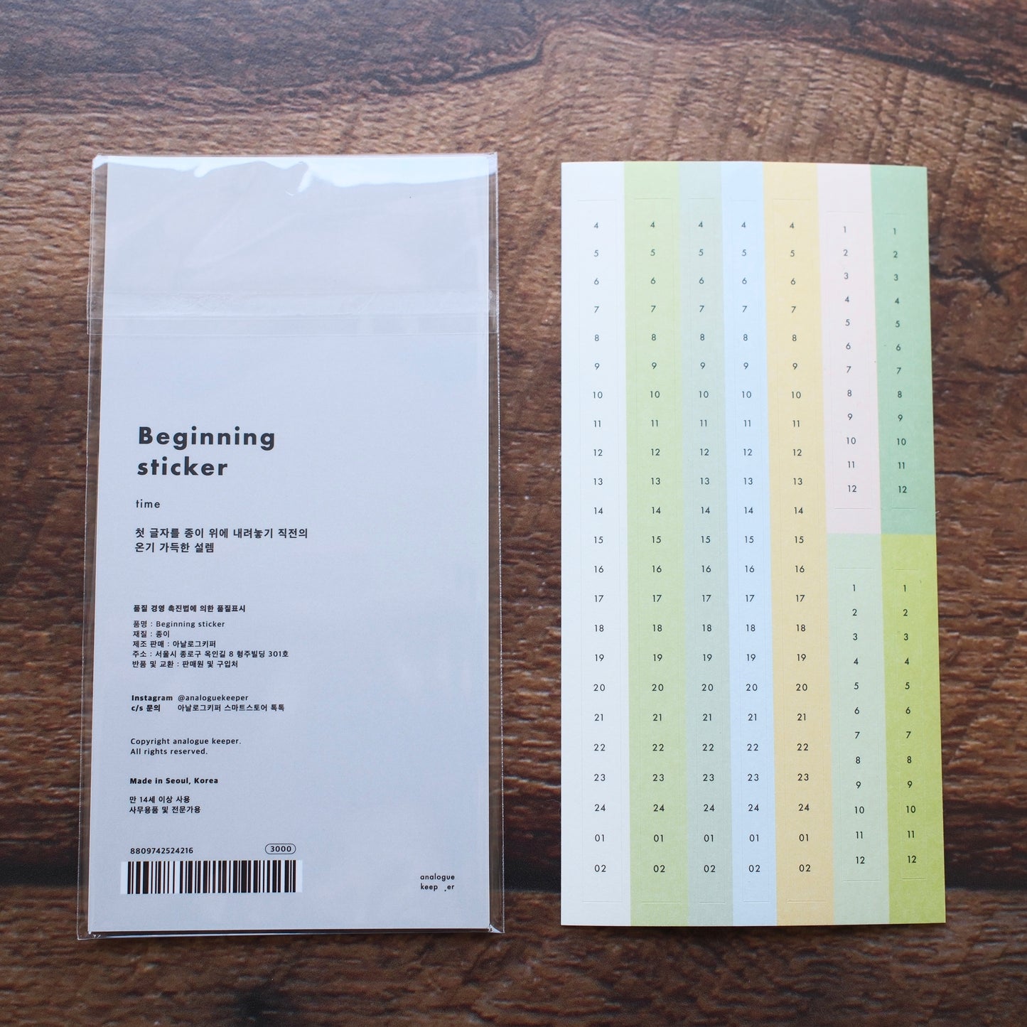 analogue keeper Beginning Sticker - 4 designs