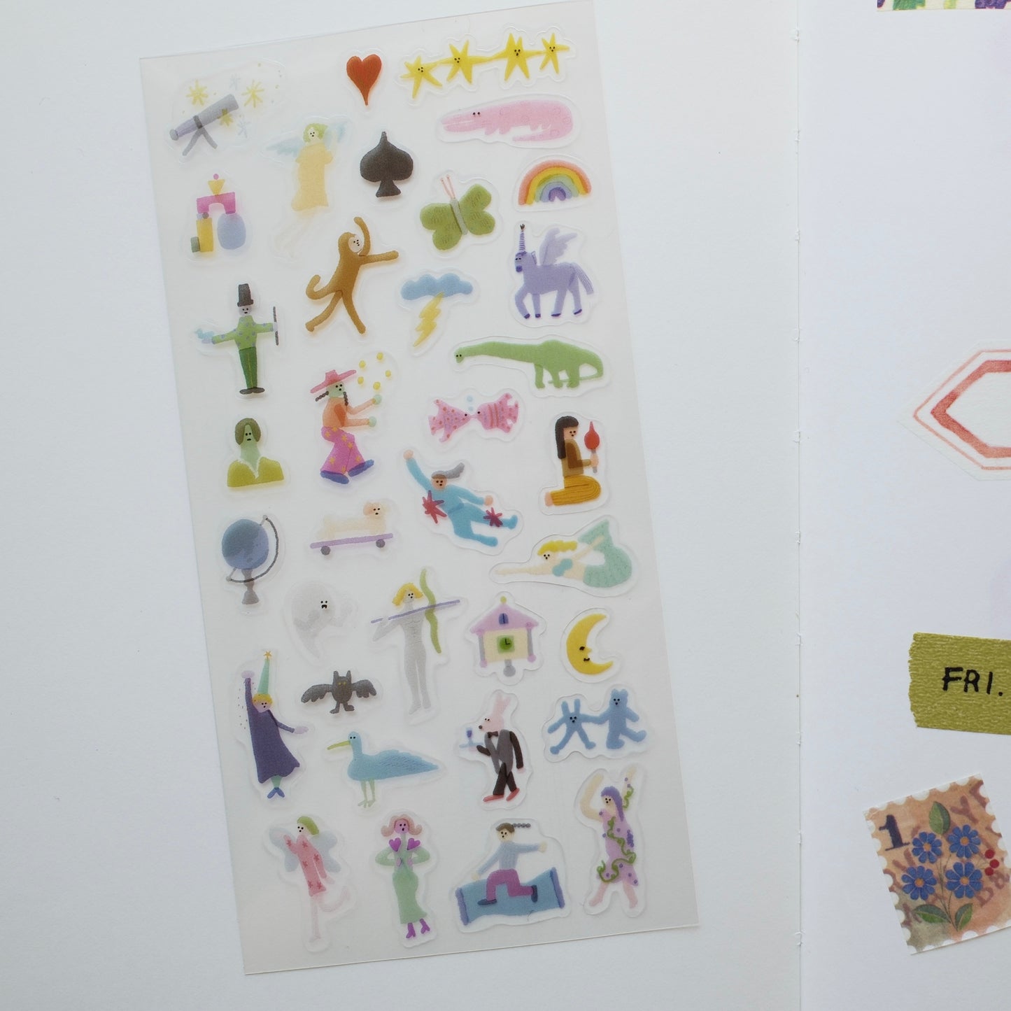 analogue keeper around world sticker, 2 designs