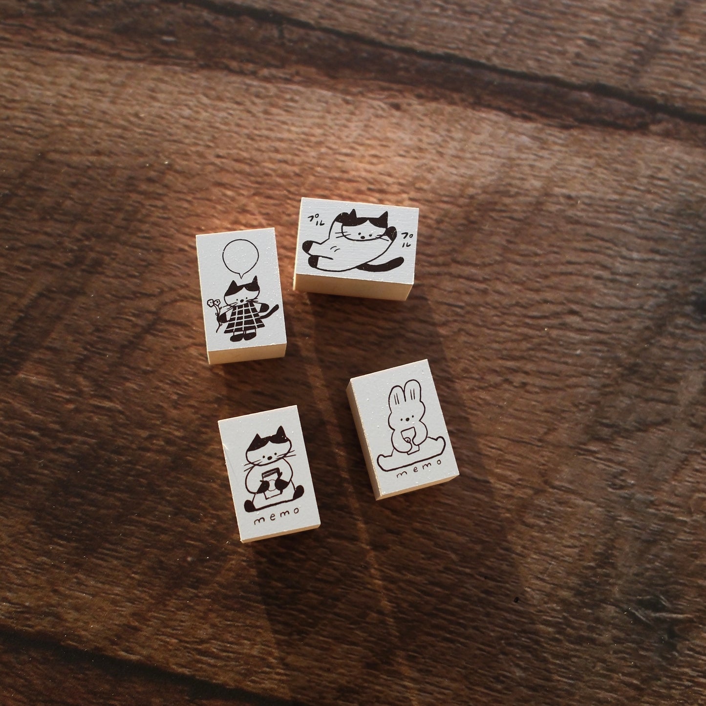 ranmyu Rubber Stamp - 2x3cm, 4 designs