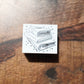 siawasehanko SUNKODO Planner Tower Rubber Stamp