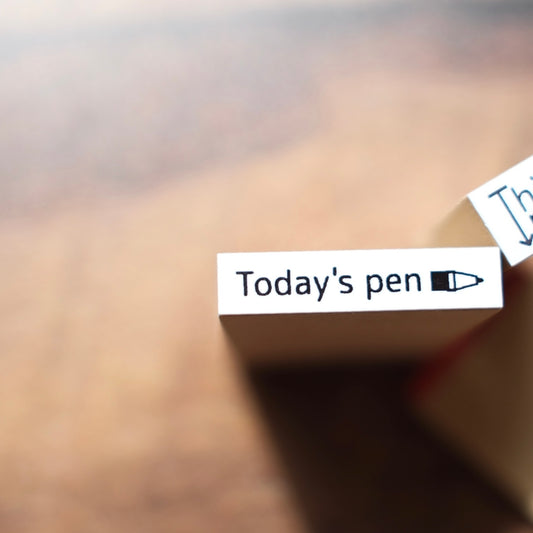siawasehanko SUNKODO Today's Pen Rubber Stamp