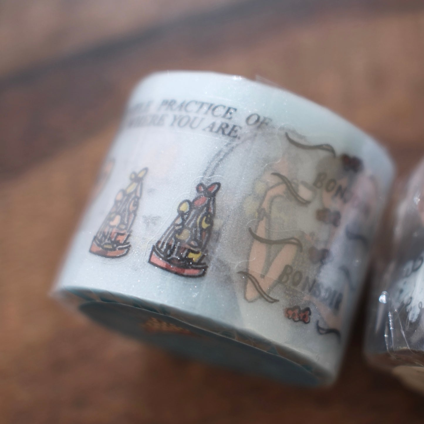 a kind of café French Afternoon Tea Kiss-cut PET Tape, with Blue Starry Special Effect