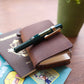 Littlelu x Kaweco Working Hard Fountain Pen - Green, with Gold Clip