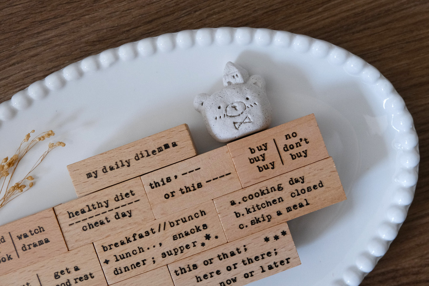 Eileen Tai Rubber Stamp - My Daily Dilemma, 10 Designs