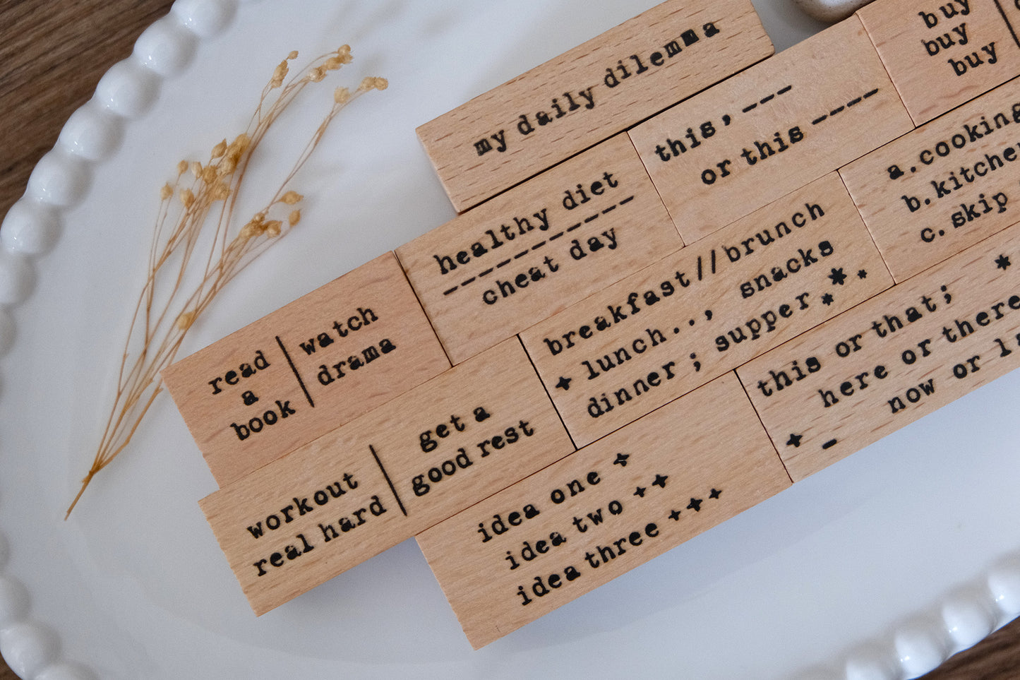 Eileen Tai Rubber Stamp - My Daily Dilemma, 10 Designs