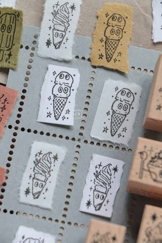 LCN Design Studio Rubber Stamp - All the Cold Treats, 6 designs