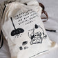 Eileen Tai Drawstring Pouch - My Tiny World Inside (Black)