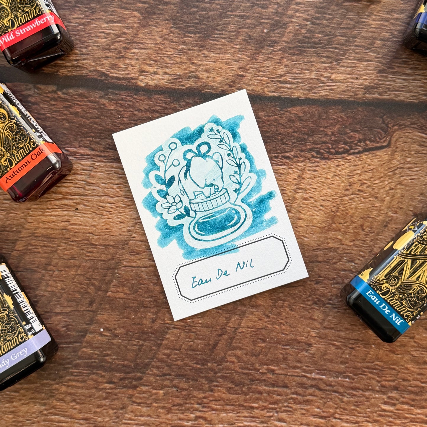 Diamine 30ml Bottled Ink - Eau de Nil