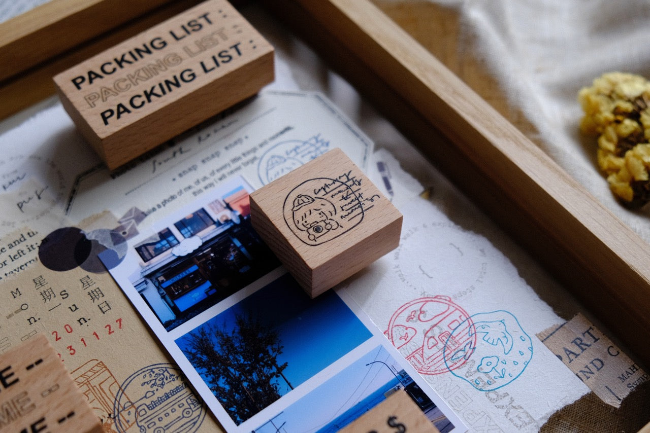 Eileen Tai Rubber Stamp - Travel Journaling Series - Smaller Size