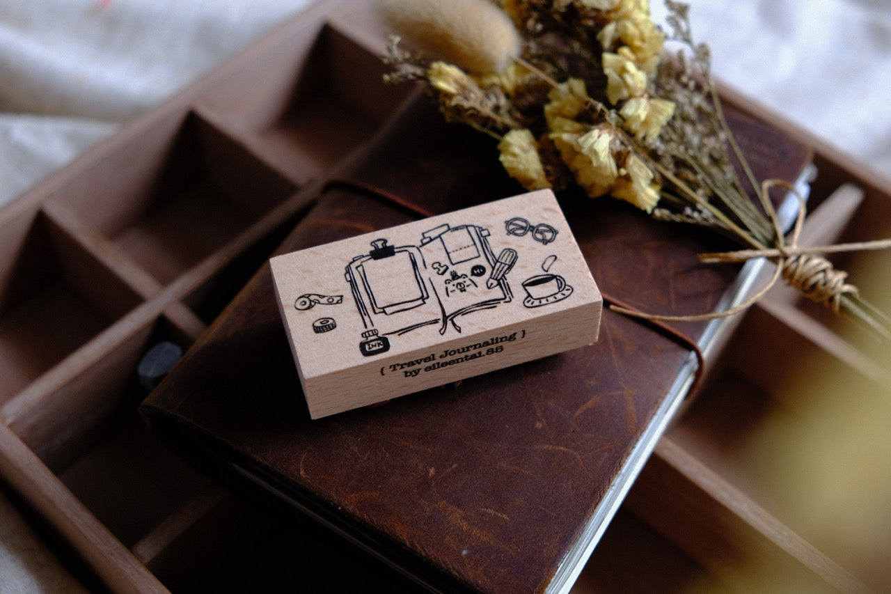 Eileen Tai Rubber Stamp - Travel Journaling Series - Larger Size