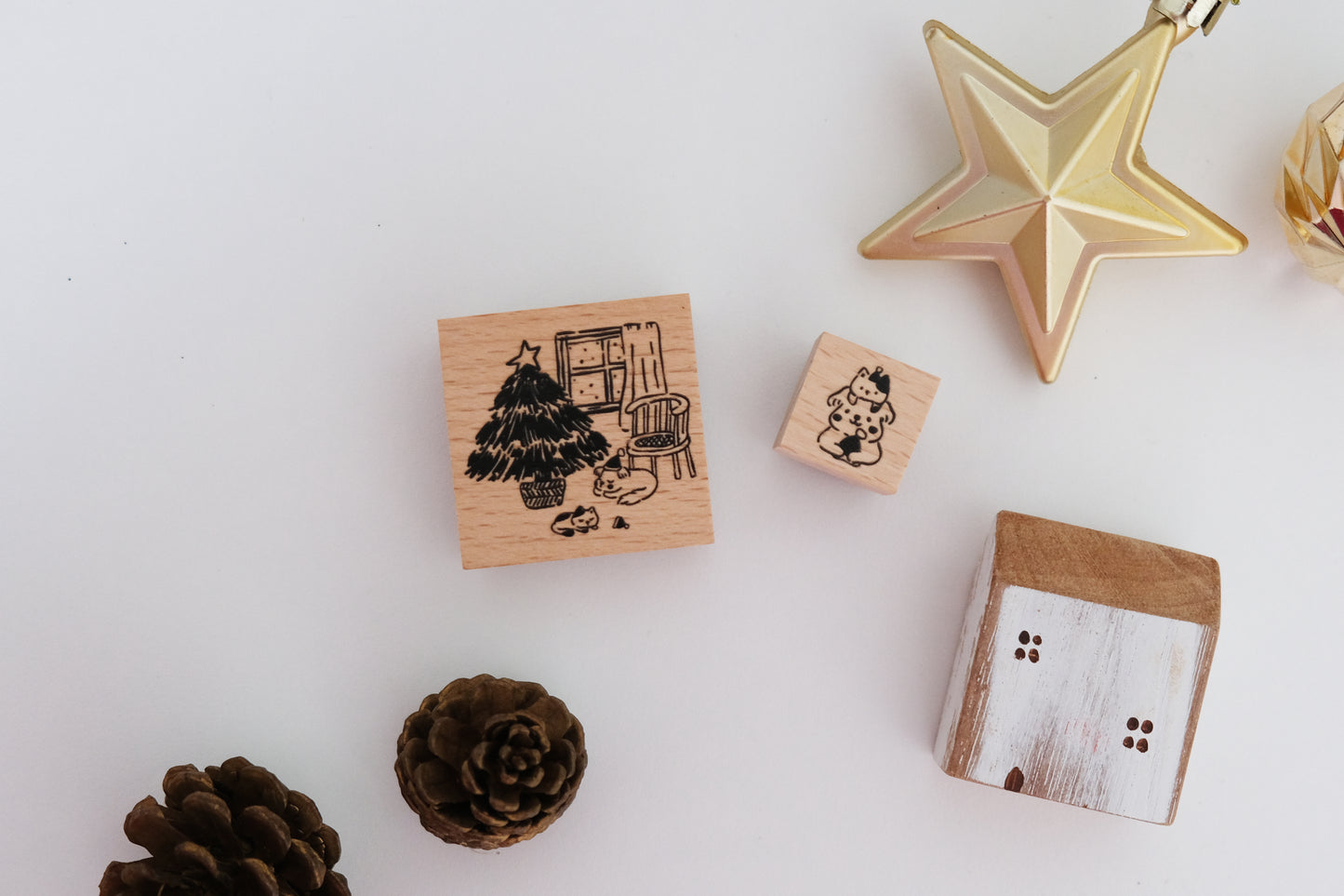 Eileen Tai Rubber Stamp Set - Cozy Home Set A - Holiday Collection