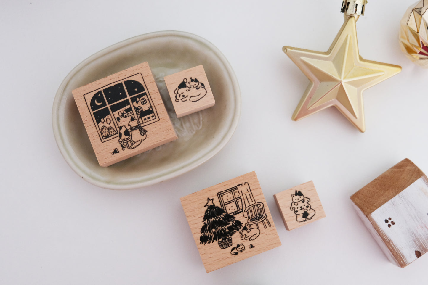 Eileen Tai Rubber Stamp Set - Cozy Home Set B - Holiday Collection