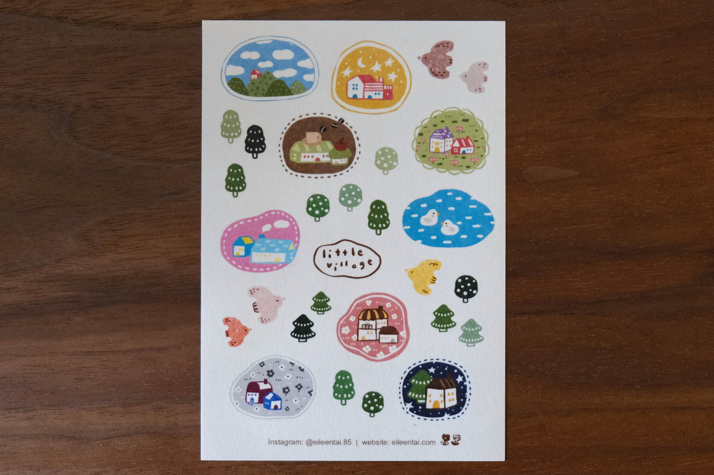 Eileen Tai Little Village Sticker Sheet