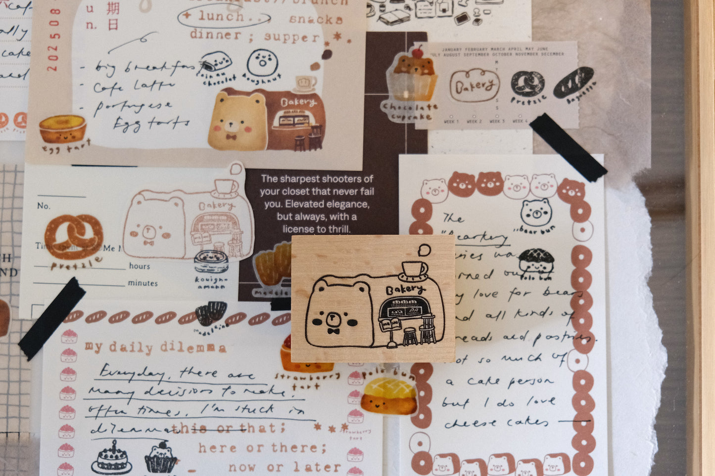 Eileen Tai Rubber Stamp - Bakery Bear