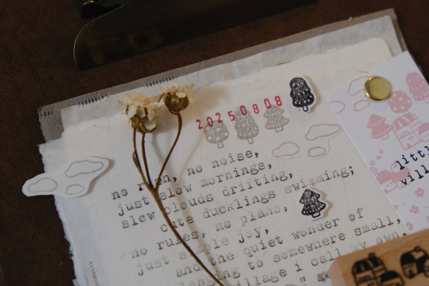 Eileen Tai Rubber Stamp Set - Little Village, Set A