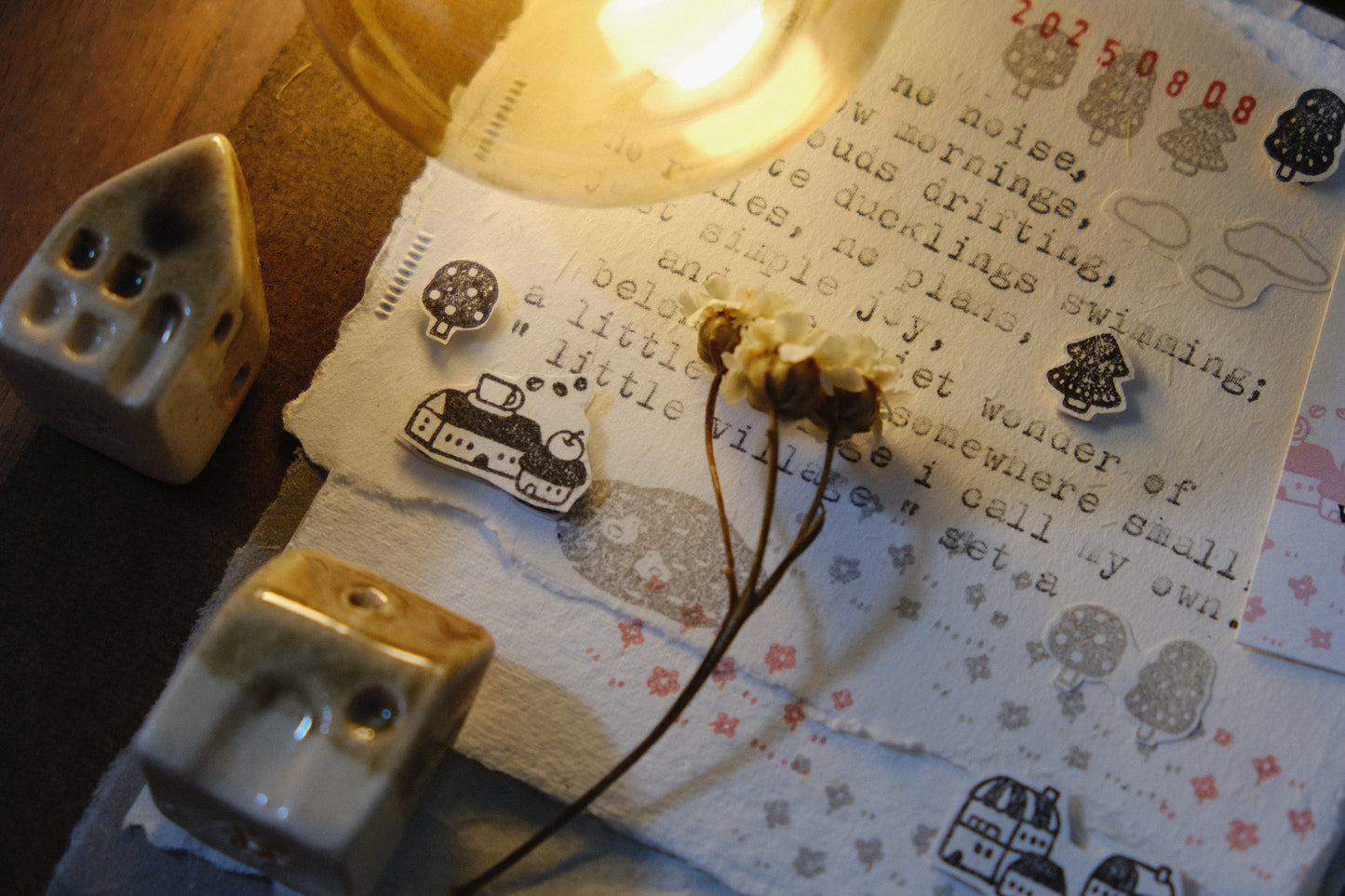 Eileen Tai Rubber Stamp Set - Little Village, Set A