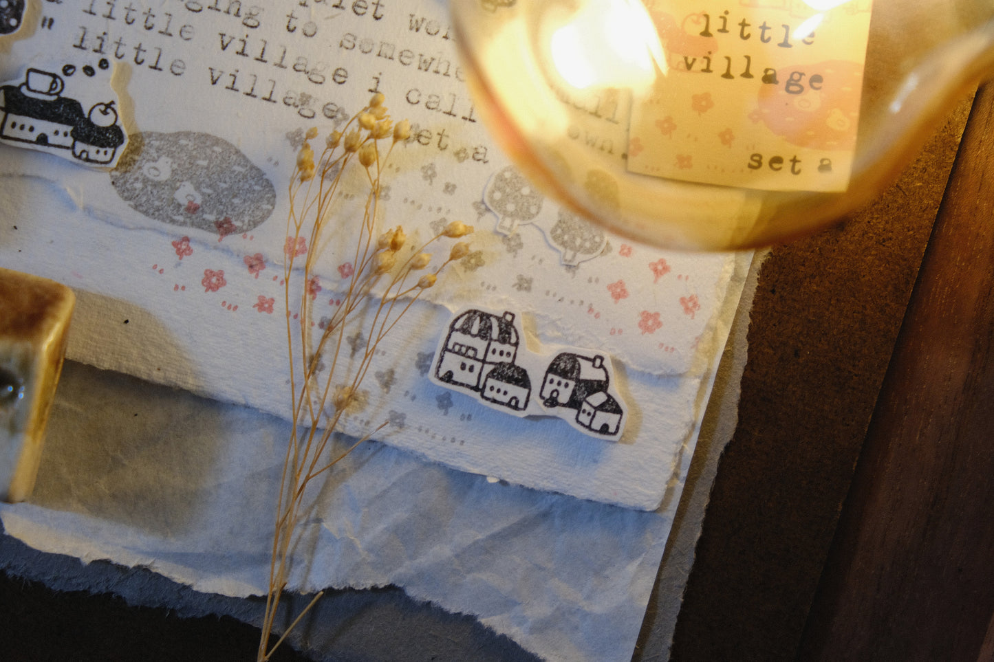 Eileen Tai Rubber Stamp Set - Little Village, Set A