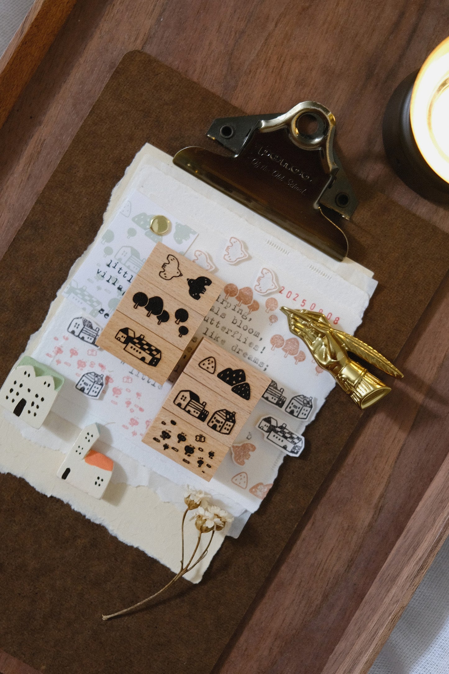 Eileen Tai Rubber Stamp Set - Little Village, Set B