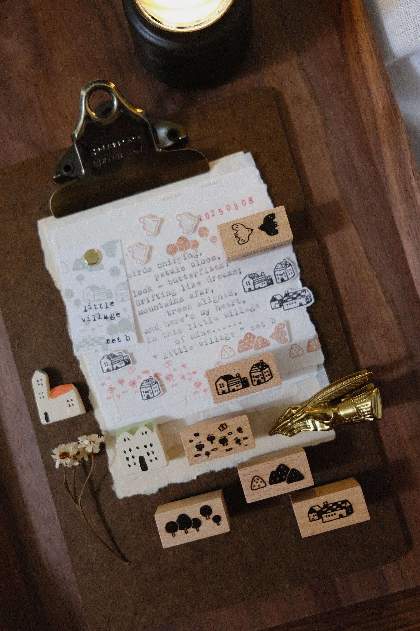 Eileen Tai Rubber Stamp Set - Little Village, Set B