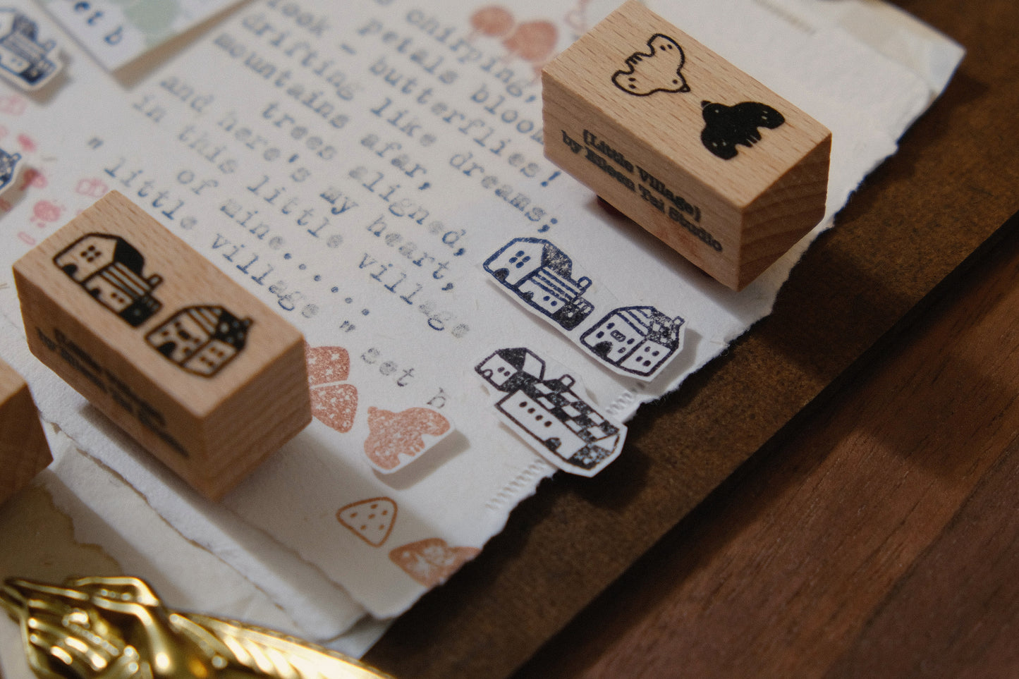 Eileen Tai Rubber Stamp Set - Little Village, Set B