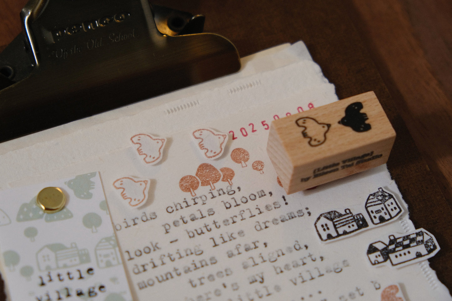 Eileen Tai Rubber Stamp Set - Little Village, Set B
