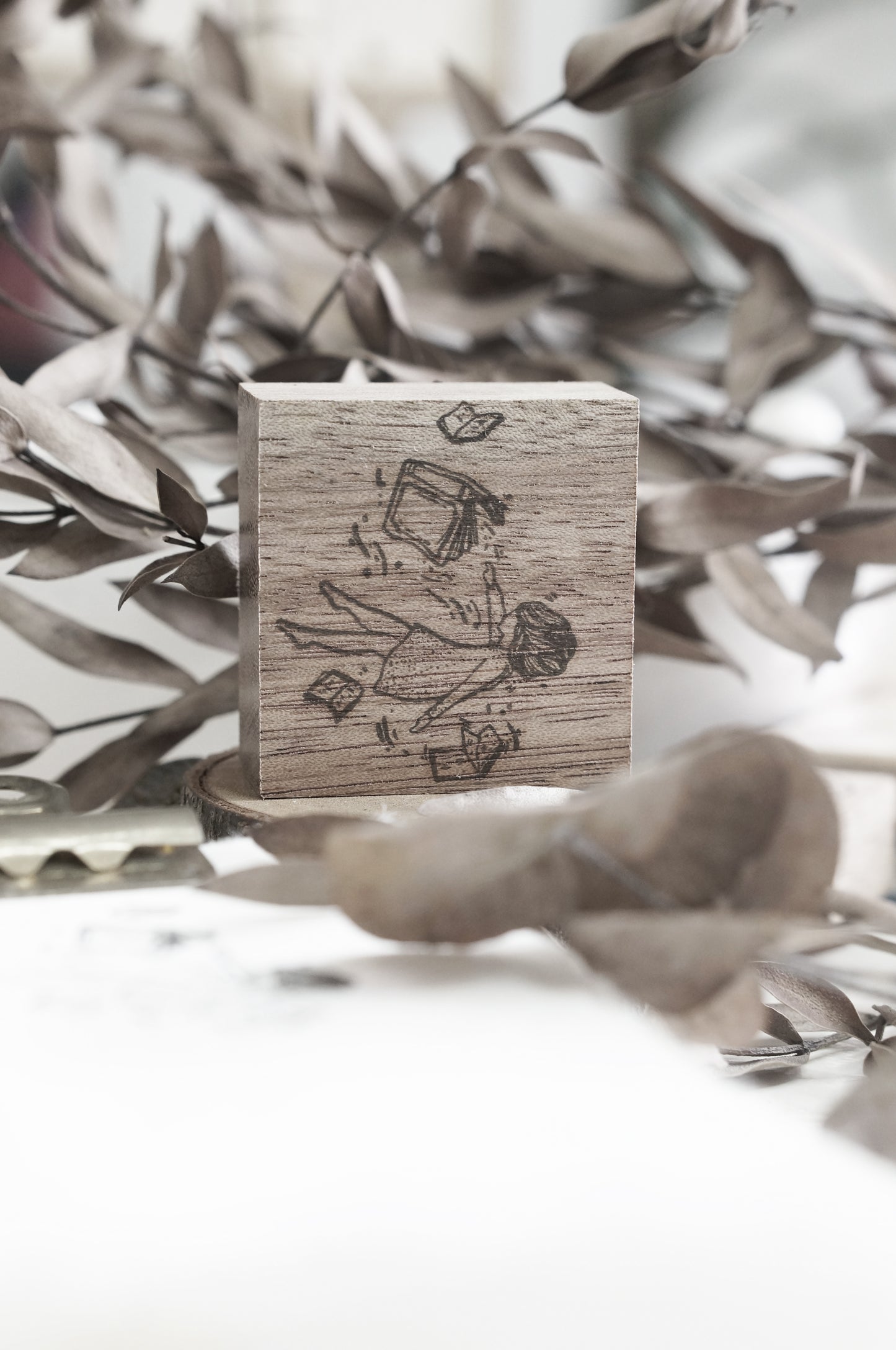 Black Milk Project "Pages of Me" Series Rubber Stamp - Floating Stories