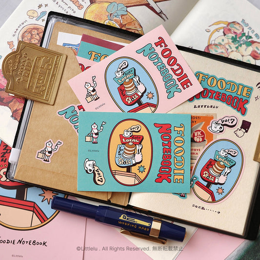 Littlelu Foodie Vol.7 Post Card and Sticker Set