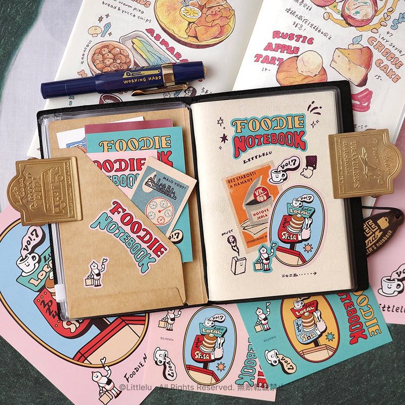 Littlelu Foodie Vol.7 Post Card and Sticker Set