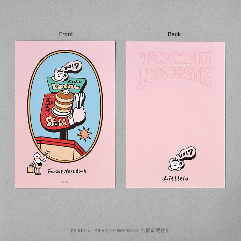 Littlelu Foodie Vol.7 Post Card and Sticker Set
