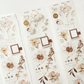 Freckles Tea Vo.3 Pure White Full Tape Set, Washi/Glossy PET/Matte PET Tape