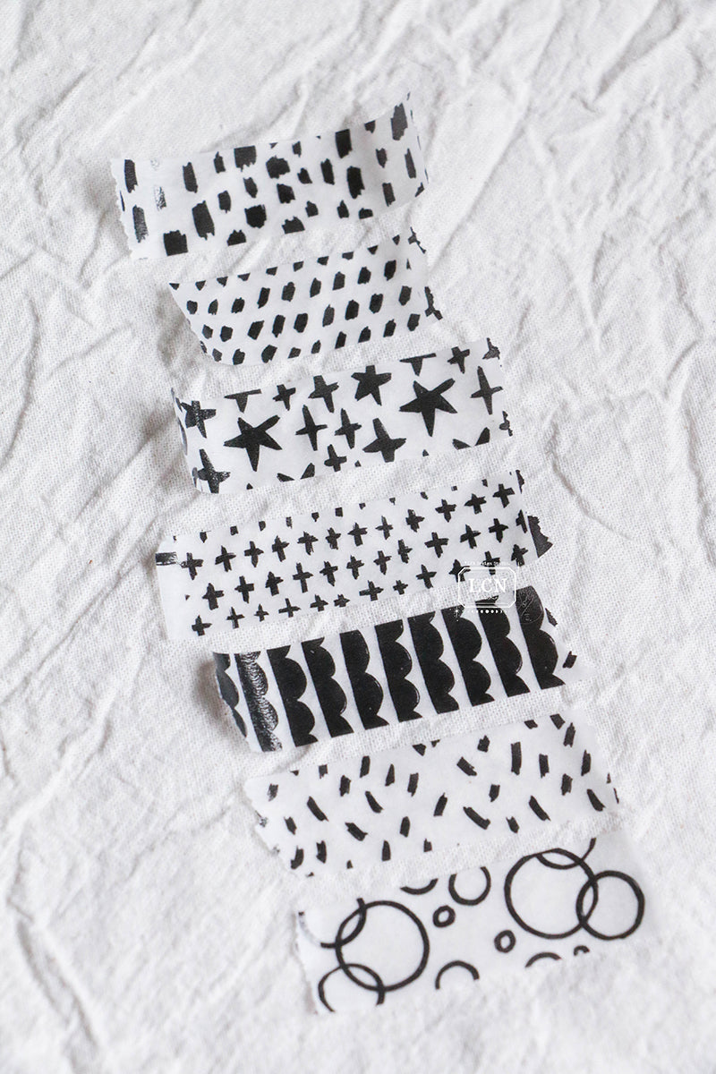 LCN Design Studio Hand Drawn Pattern Washi Tape