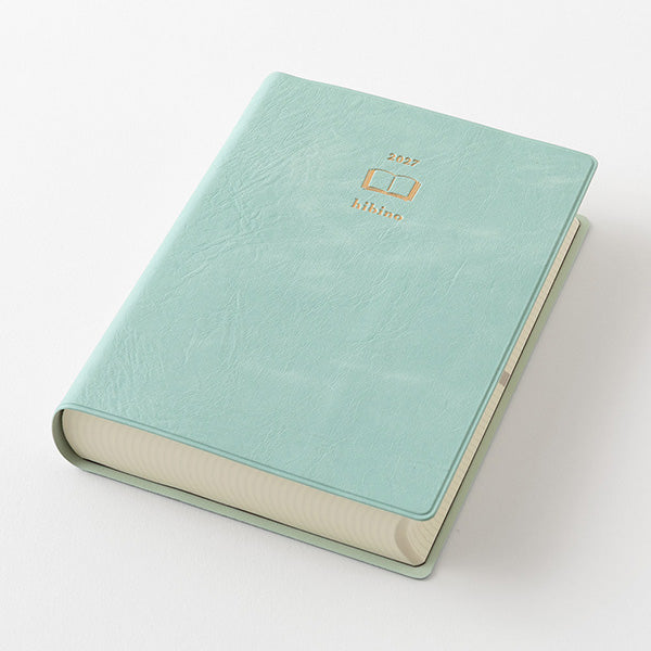 Midori Diary Hibino 2027 A6 Size - Blue Green