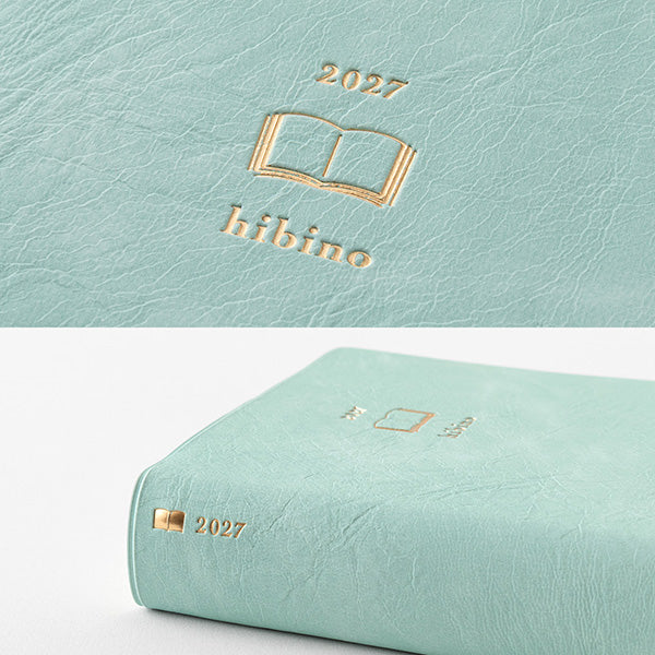 Midori Diary Hibino 2027 A6 Size - Blue Green
