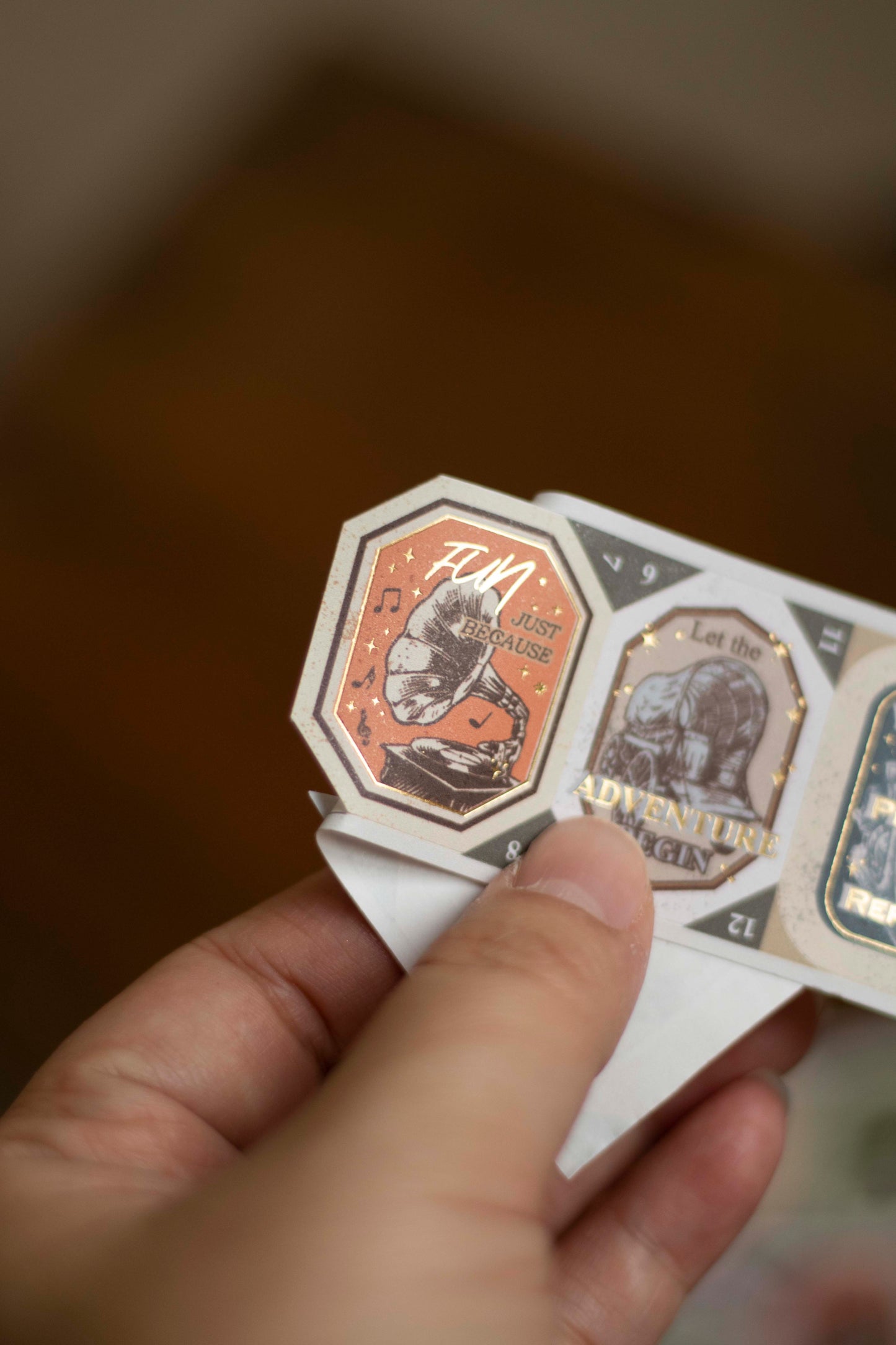 Loidesign The Next Journey Gold Foil Die-cut Style Tape