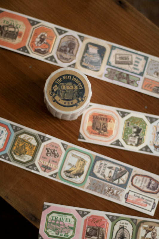 Loidesign The Next Journey Gold Foil Die-cut Style Tape