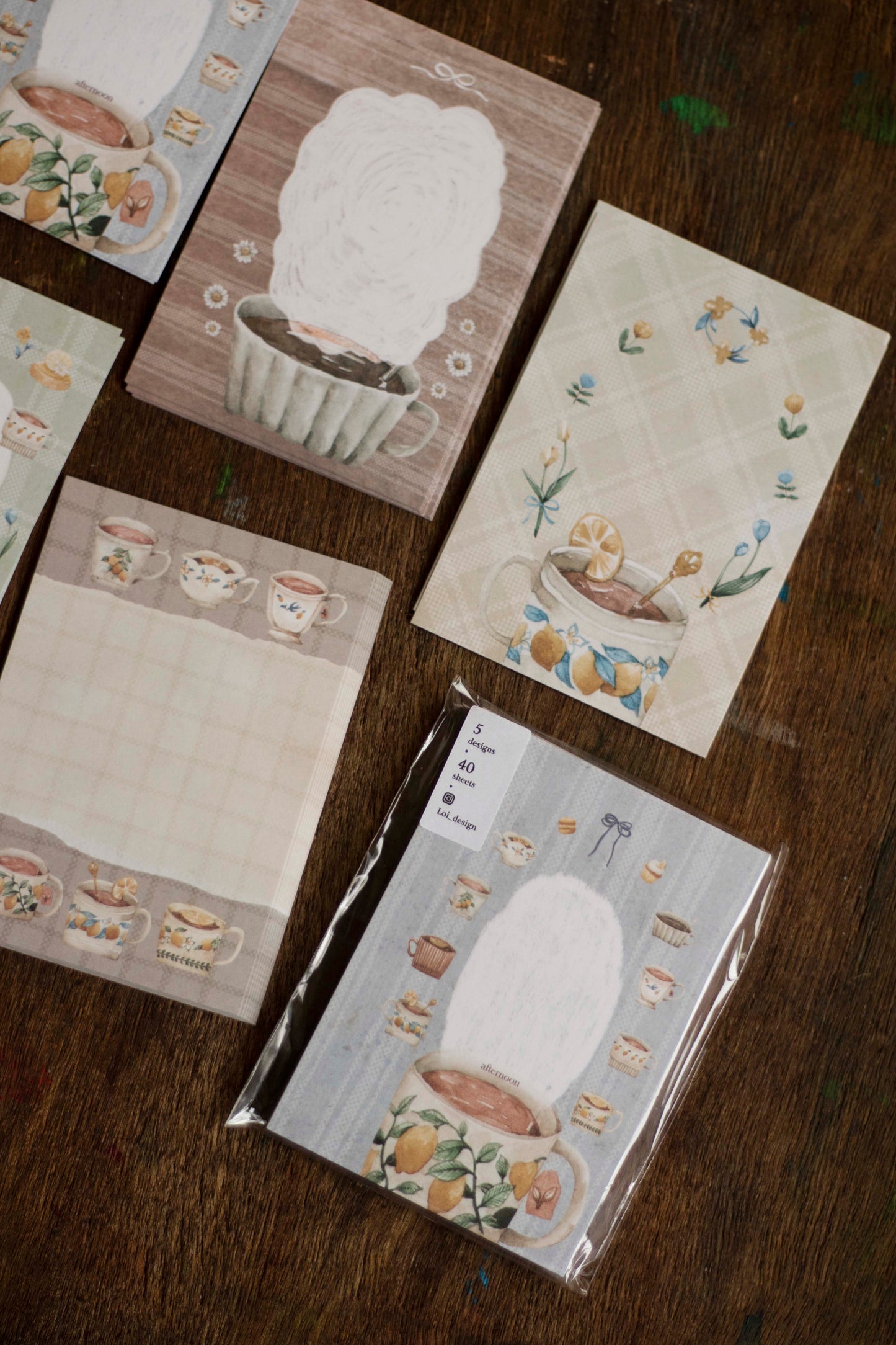Loidesign Mini 5 Size Memo Paper - Lemon Mug