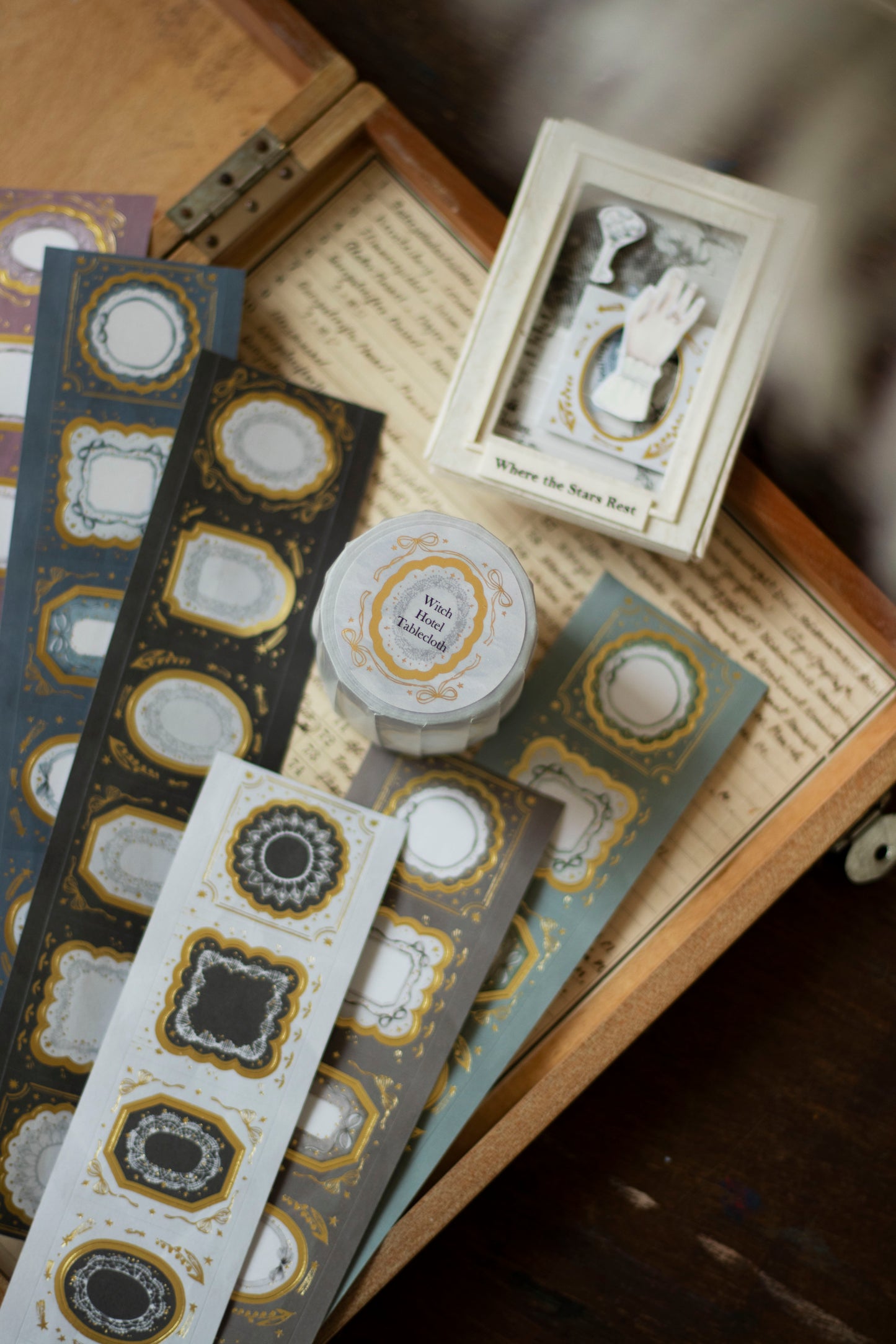 Loidesign Witch Hotel Tablecloth Gold Foil Die-cut Style Tape