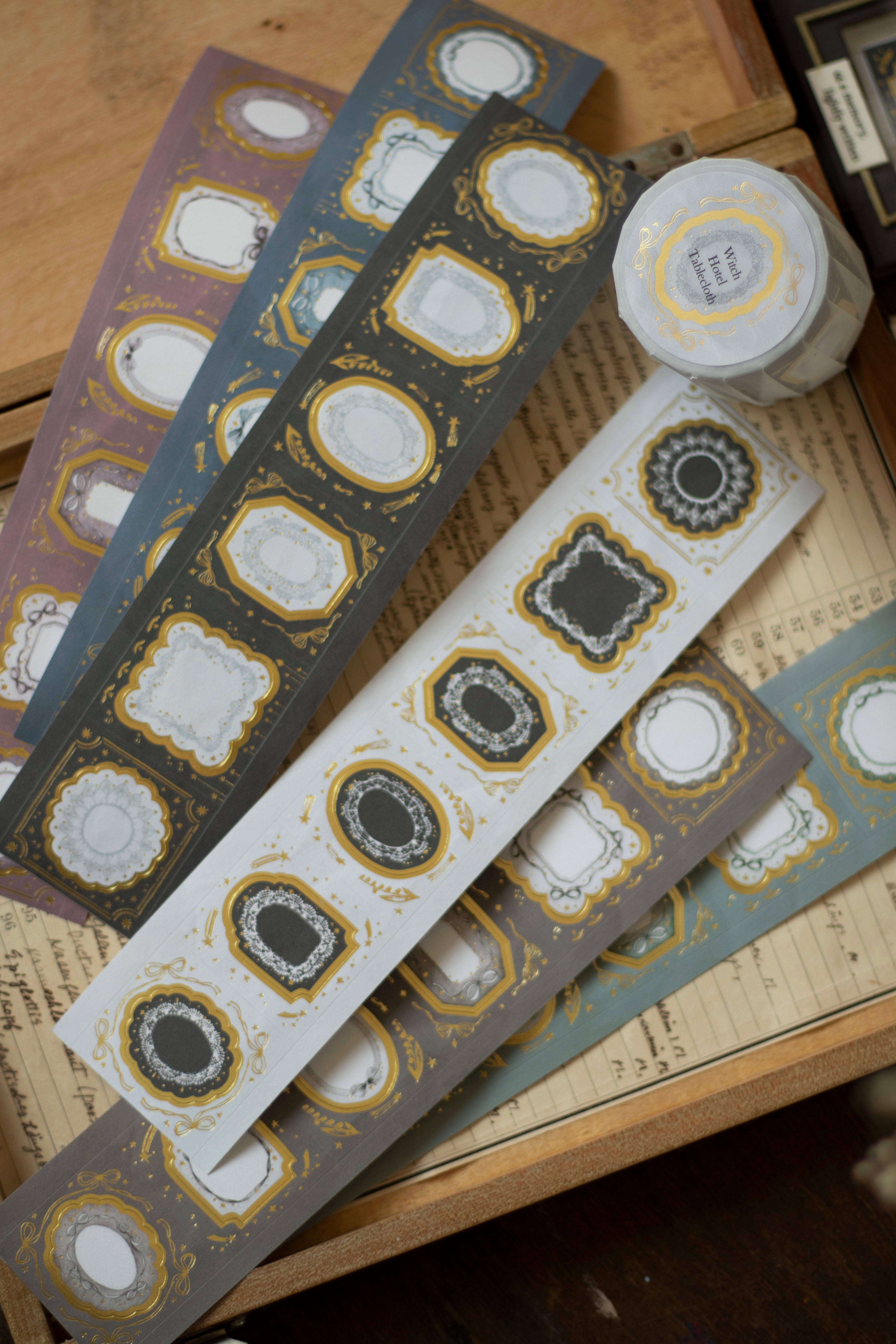 Loidesign Witch Hotel Tablecloth Gold Foil Die-cut Style Tape
