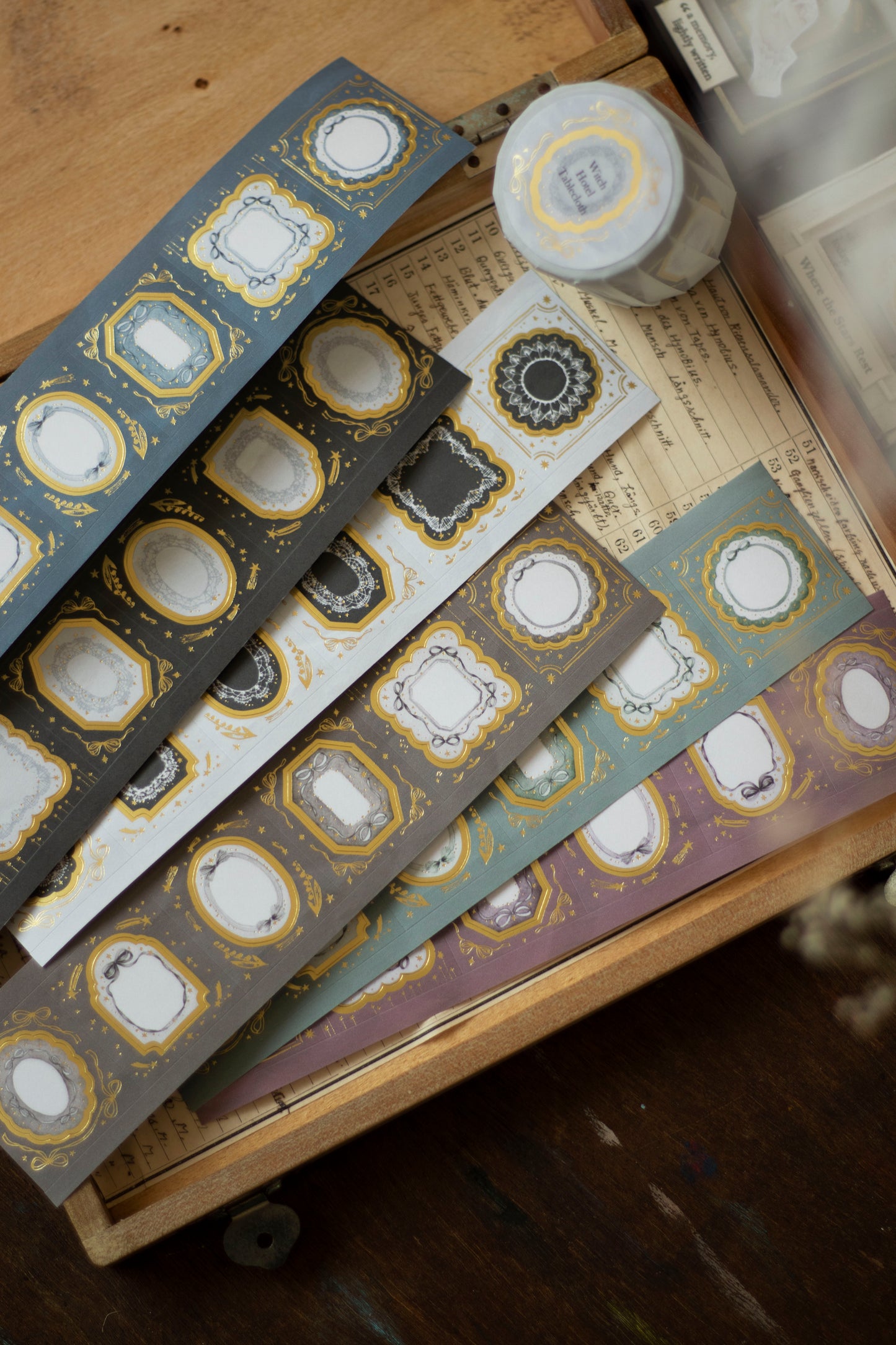 Loidesign Witch Hotel Tablecloth Gold Foil Die-cut Style Tape