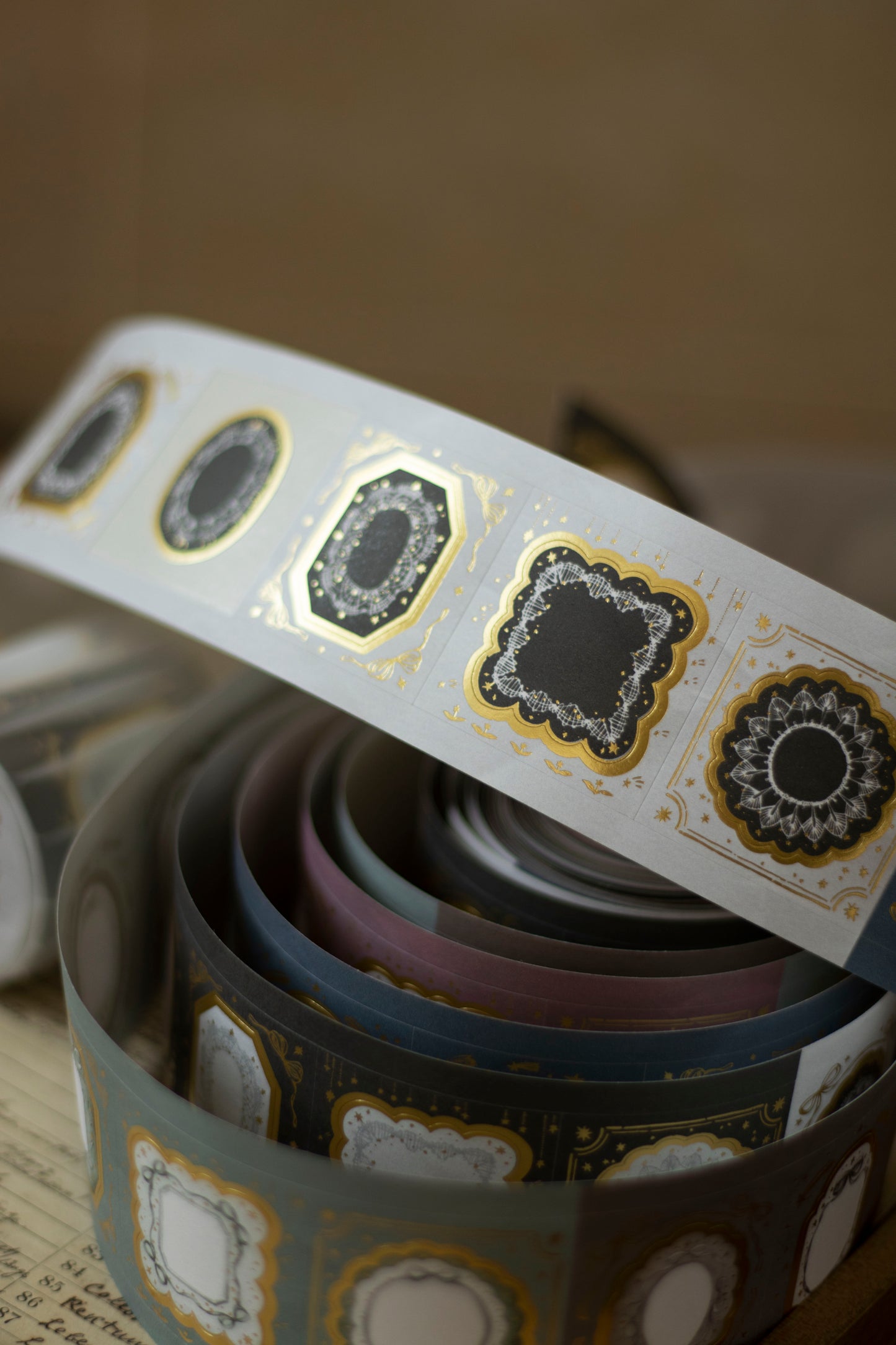 Loidesign Witch Hotel Tablecloth Gold Foil Die-cut Style Tape
