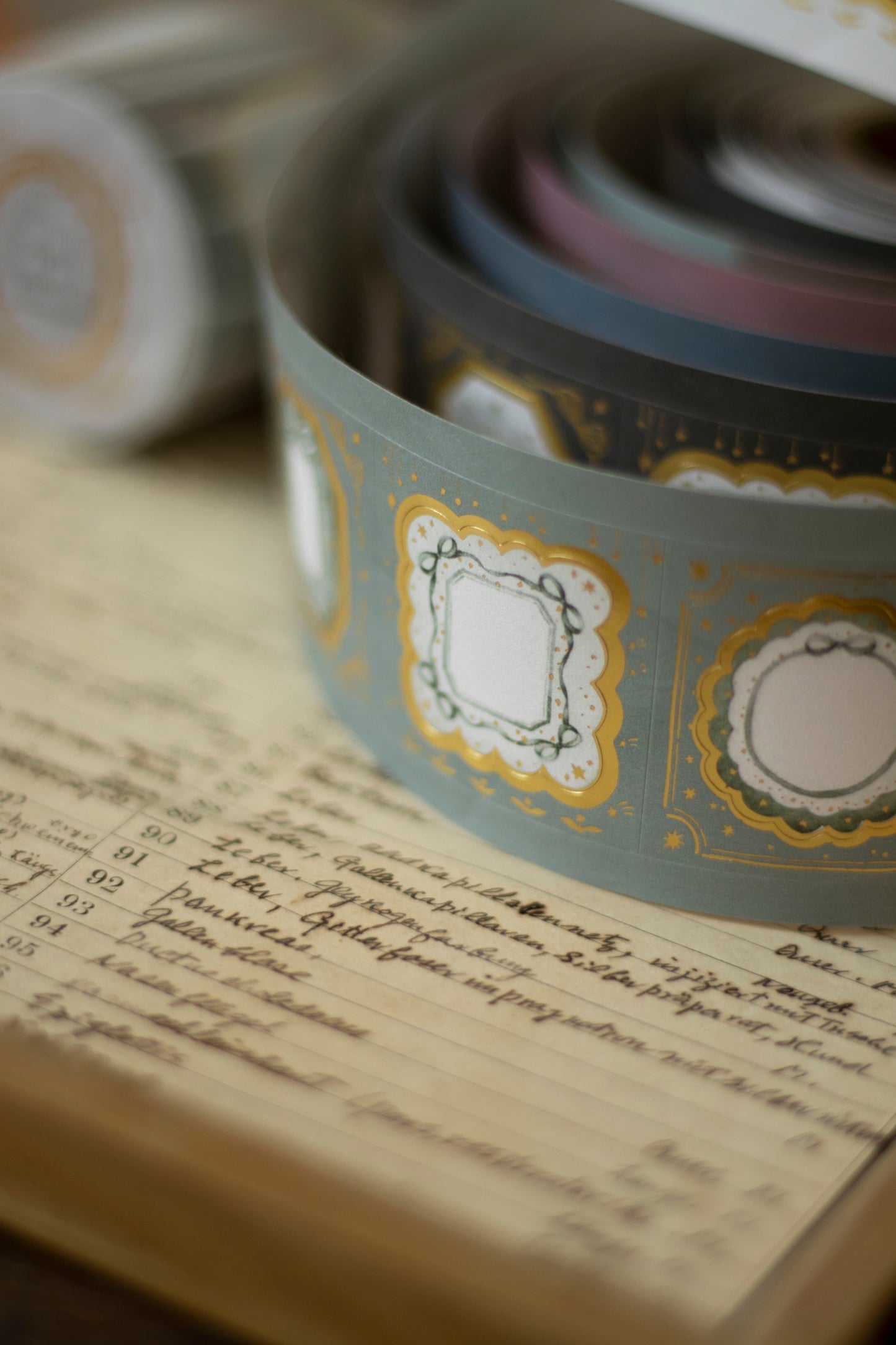 Loidesign Witch Hotel Tablecloth Gold Foil Die-cut Style Tape