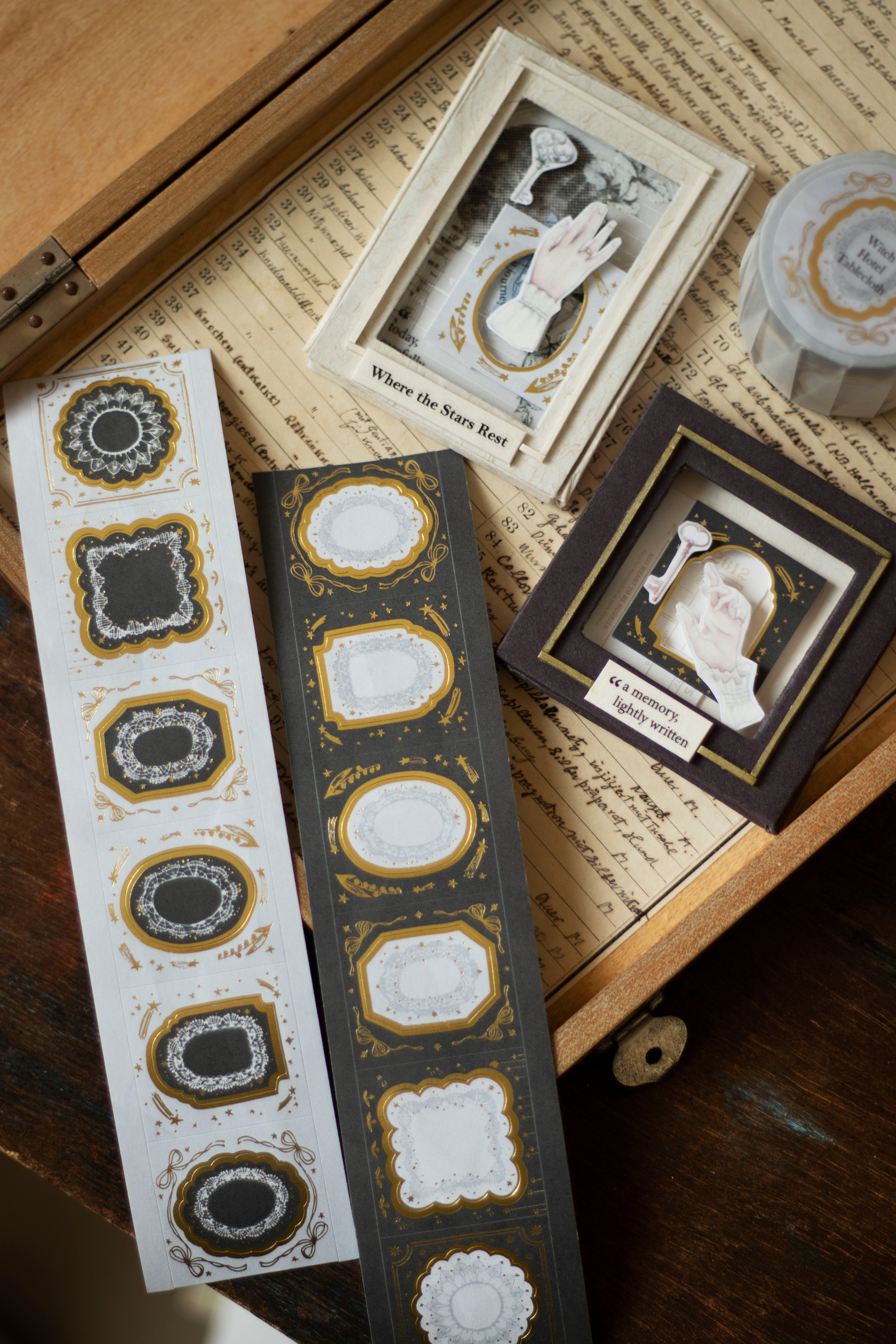 Loidesign Witch Hotel Tablecloth Gold Foil Die-cut Style Tape