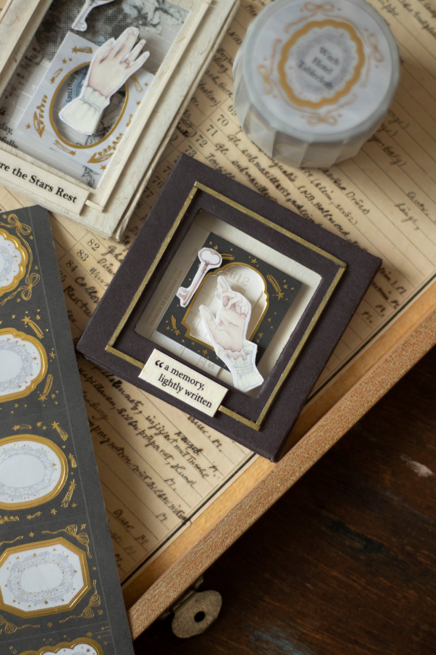 Loidesign Witch Hotel Tablecloth Gold Foil Die-cut Style Tape