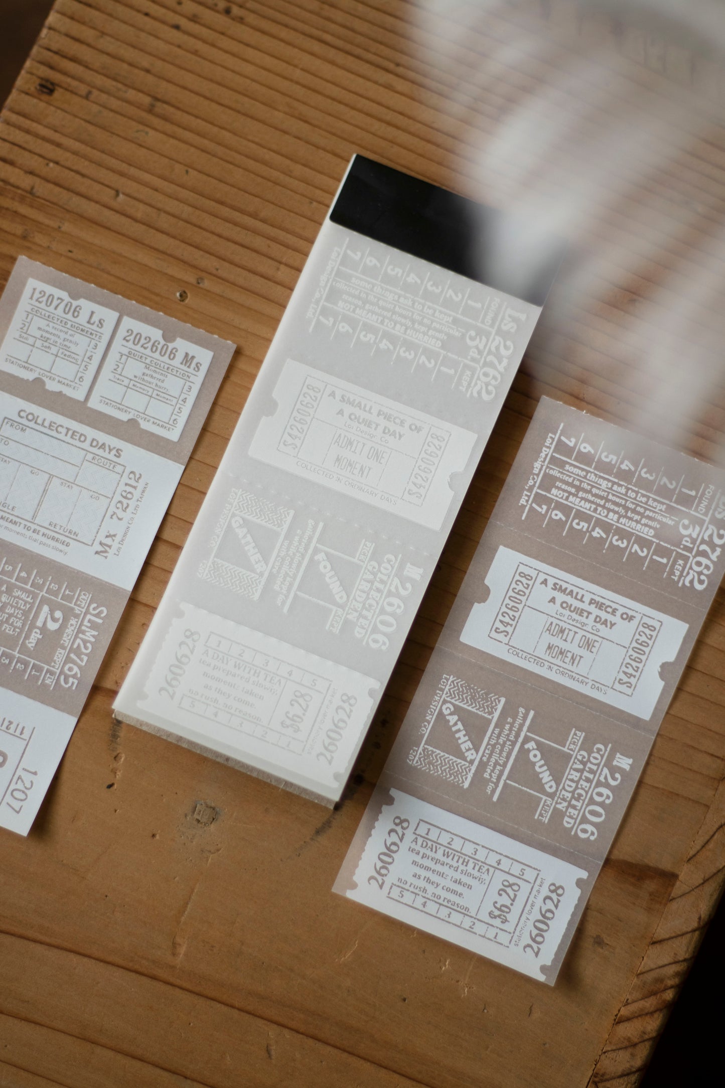 Loidesign Tracing Paper Memo Book - Ticket Collection